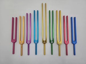 Meilleures ventes : Lot de 10 diapasons non lestés pour la guérison, Diapasons chakra multicolores... - Product Image 6