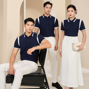 Cómoda camiseta Polo 210gsm Mezcla de poliéster de algodón suave Panel de axila amigable con la piel Logotipo personalizado y ciclo de producción rápida - Product Image 3