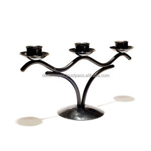 Popular Item Bottle Candelabra Perfect for any party or everyday decor Featuring a matte <b>black</b> finish, - Product Image 1