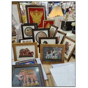 งานแกะสลักหนังวัวทำมือแบบไทย น้ำหนักเบา ทันสมัย เหมาะสำหรับตกแต่งบ้านและเป็นของขวัญ - Product Image 5