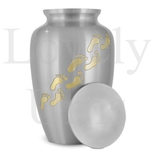 Clifton Brass Urn Elegant Decorative Cremation Container <b>Memorial</b> <b>Keepsake</b> Home Decor Tabletop Funeral Accessories Durable - Product Image 3