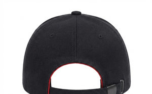 Gorra de Béisbol ZESHAN ZAFAR Negra de 6 Paneles con Logotipo Blanco Bordado en la Parte Delantera, Ajustable en la Parte Trasera, Unisex, 100% Algodón, Estilo Casual, Hebilla Metálica - Product Image 5