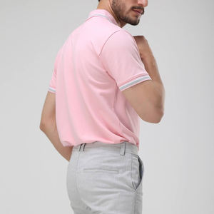 Polo Homme Manches Courtes Nouvelle Collection Haute Qualité 100% Coton Doux Été Logo Brodé Motif Uni - Product Image 3