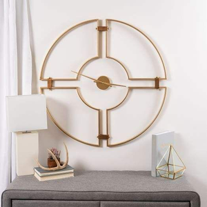 Modern Metal <b>Wall</b> <b>Clock</b> With Sleek Frame Design Perfect For Minimalist Living Spaces And Elegant <b>Decor</b> Themes - Product Image 2