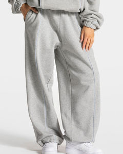 Artículo en Oferta: Conjunto de 2 Piezas 100% Algodón, Pantalones Anchos Acampanados y Sudadera con Capucha, Logotipo Personalizado, Chándal para Mujer - Product Image 6