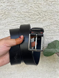 Nuevo elegante e informal hecho a mano de cuero genuino Real cinturón clásico para hombres personalizado grano completo desgastado cinturón de cuero Real para hombres - Product Image 2