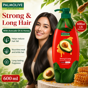 Champú Palmolive Naturals Fuerte y Duradero con Aceite de Aguacate y Miel 600ml |   2 en 1 para Cabello Débil - Product Image 5