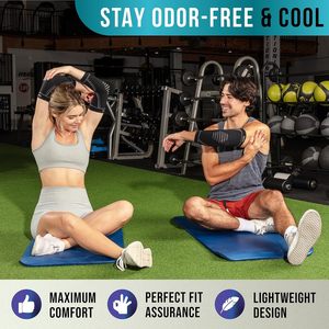 Attelle de compression pour coude PhysFlex en néoprène, lot de 2, épaisse, élastique, respirante, légère, design professionnel - Product Image 2