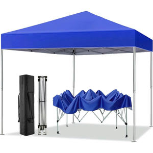 Tente Pop-Up Robuste Imperméable avec Structure en Acier, Conception Pliante Portable, Polyester Quatre Saisons pour 1-2 Personnes en Extérieur - Product Image 1