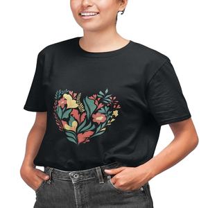 Anti Pilling cuello redondo último diseño personalizado mujer impreso manga corta Camiseta alta calidad Bangladesh venta al por mayor Venta caliente - Product Image 6