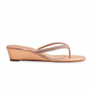 Sandales à talons fantaisie pêche FN0780 Chappal - Product Image 4