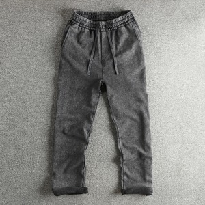 Pantalones Deportivos Casuales para Hombre, Estilo Retro Americano, 360G, 100% Algodón Lavado, Corte Holgado y Recto - Product Image 6