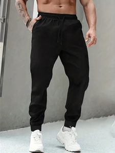Pantalon de jogging épais en molleton de coton lourd pour homme, sur mesure, fabrication OEM - Product Image 2