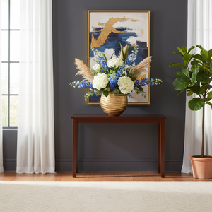 Modern Luxury Gold Textured Metal Vase Organic Oval Shape Decorative Flower Pot for Tabletop Centerpiece <b>Home</b> <b>Decor</b> Vase - Product Image 2