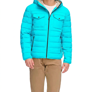 Men's <b>Thin</b> Stand Collar Bomber Jacket Solid Color Polyester Windproof Quick Dry Spring Coat with Zipper and Front Pockets - Product Image 5