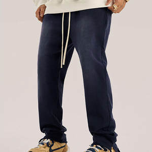 Pantalon décontracté surdimensionné pour homme, effet délavé, fabrication professionnelle, prix de gros, personnalisable – Nouvelle collection en promotion - Product Image 2