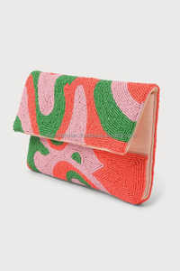 Embrayage perlé de graine de broderie sac à main perlé porte-monnaie petit sac à main coloré pochette à monnaie pochette - Product Image 5