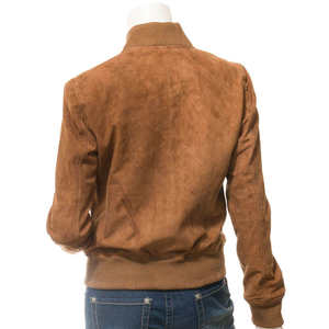Chaqueta de Cuero Genuino para Mujer, Satinada, de Alta Calidad, Transpirable, Impermeable, Resistente al Viento, Lisa, con Cierre de Cremallera, para Invierno - Product Image 2