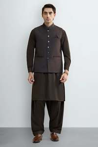 Conjunto de Kurta Clásico Étnico para Bodas, Tallas y Diseños Personalizados, Conjunto de Kurta de Moda con Chaleco, Ropa India y Pakistaní, Atuendo Elegante - Product Image 3