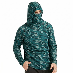 Sweat à capuche de pêche avec protection UPF 50, unisexe, grandes tailles, vêtements de plage pour adultes - Product Image 1