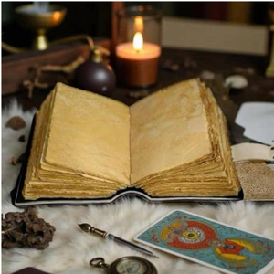 Carnet en cuir Celestial Moon, carnet de notes fantaisie, journal spirituel, carnet de croquis bohème, cadeau d'écriture, 400 pages à bords festonnés - Product Image 3