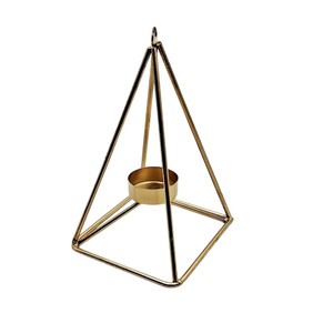 Juego de 2 Portavelas de Metal Dorado con Forma de Flor, Modernos y Elegantes, de Hierro, para Decoración de Mesa en Bodas y Hogar - Product Image 4