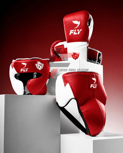 Nuevo conjunto de boxeo de cuero original de primera calidad con diseño llamativo y personalizado, conjunto de entrenamiento de artes marciales de boxeo para adultos. - Product Image 5