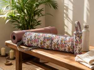 Sac de transport léger VEER HANDIRCRAFTS en coton fait main pour tapis de yoga, capacité 21L, fermeture éclair, bandoulière pour la gym - Product Image 3