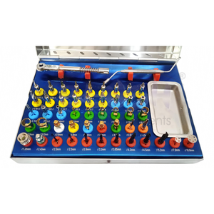 Kit de Implantes Dentales Universales de 50 Piezas, Expansor Óseo, Brocas Cónicas de Compresión, Manual, Acero Inoxidable, Quirúrgico - Product Image 3