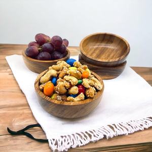 Juego de servicio desechable de madera de acacia Natural 100%, técnica pulida, a prueba de fugas, para sopa y ensalada, para uso en el hogar, Hotel, restaurante - Product Image 3