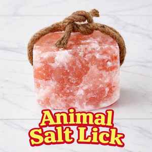 Bloc de sel rose de l'Himalaya Nature's Himalayan, 2 kg, pour chevaux, bovins, cerfs et lapins - Product Image 1