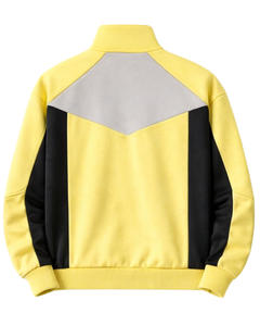 Conjunto Deportivo Personalizado para Hombre en Amarillo y Negro, Chaqueta con Cierre Completo y Pantalones Jogger, Fabricante de Ropa Deportiva Personalizada OEM - Product Image 5