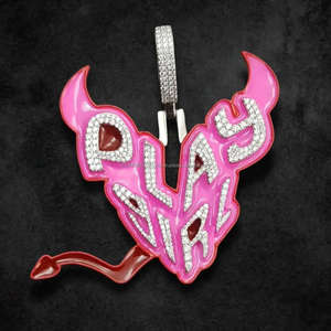 Colgante de corazón Hip Hop Iced Out VVS Lab Grown Diamond Colgante de diamante personalizado Colgante de Plata de Ley 925 personalizado - Product Image 1