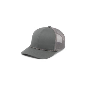 Unisex Mesh Trucker <b>Hat</b> 6-Panel Adjustable Cap Black Casual Style Adult Spring <b>Summer</b> - Product Image 3