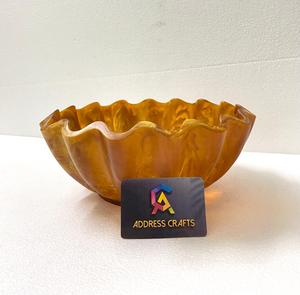Frutero de Resina Ámbar, Tazón Decorativo para Servir, Platos con Logotipo Personalizado, Vajilla para Fiestas, Ecológico y Duradero, Directo de Fábrica - Product Image 1