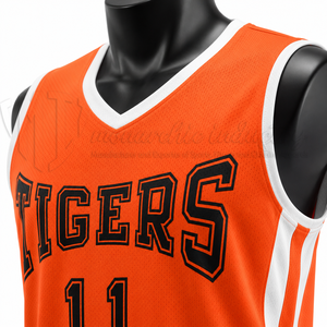 Fabricante de Uniformes de Baloncesto Personalizados en Color Naranja, Conjunto de Camisetas de Baloncesto Sublimadas, Proveedor de Ropa de Baloncesto para Equipos OEM ODM - Product Image 6