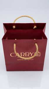 Sac fourre-tout en papier élégant avec logo personnalisé pour l'emballage de luxe des produits de détail - Product Image 2