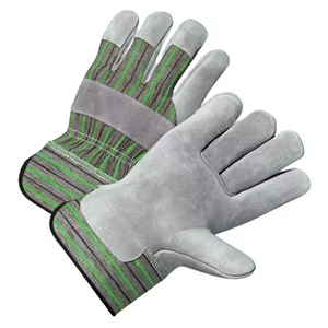 Gants de travail en cuir de vachette pleine fleur de qualité supérieure pour monteurs canadiens, certifiés CE, antistatiques et de sécurité - Product Image 5