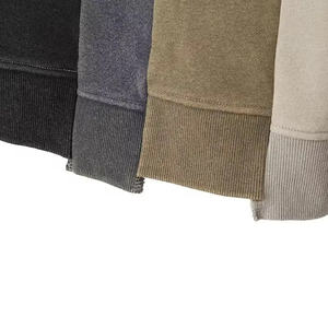 Sweat à capuche zippé en molleton pour homme, style rétro, 100 % coton, imprimé personnalisé, délavé à l'acide - Product Image 5