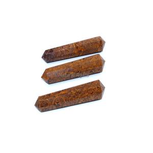 Varita de ágata de punta de lápiz de doble terminación de alta calidad, Nueva torre Oblelisk de labradorita llamativa, piedra preciosa Natural con estilo Chakra - Product Image 6