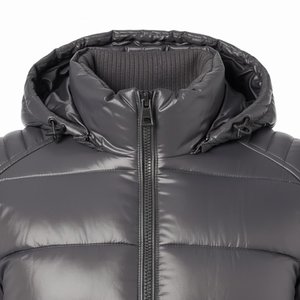 Nouvelle veste matelassée grise brillante pour homme, design personnalisé très demandé, de haute qualité, respirante, à capuche, tendance - Product Image 6