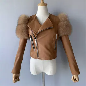 Chaqueta de Cuero de Moda para Hombre, Chaqueta de Cuero de Alta Calidad, Chaqueta de Cuero con Logotipo Personalizado - Product Image 4