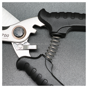 [WIGA] GT-701 Tijeras de Acero Inoxidable de 8 Pulgadas, Resistentes, con Borde Dentado, Grado Industrial, Herramienta de Corte Multiusos para Bricolaje, Metal - Product Image 3