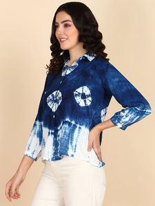 Camisa Maaesa para Mujer, de Rayón, Hecha a Mano, con Cuello Abotonado, Manga Larga, Estilo Casual, Corte Regular, para Primavera/Verano - Product Image 2