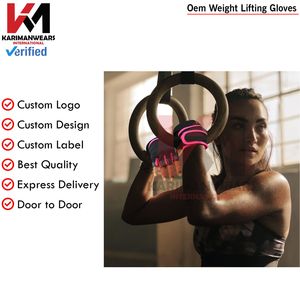 ถุงมือออกกำลังกายแบบกำหนดเองสำหรับผู้ชายและผู้หญิง ยกน้ำหนัก ป้องกันข้อมือ จับกระชับ ออกกำลังกาย ฟิตเนส ขายส่ง - Product Image 6