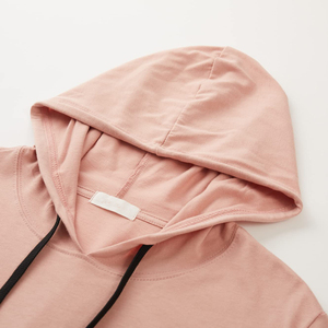 Sudadera con capucha para hombre, transpirable, de secado rápido, informal, de manga corta, para uso diario, para gimnasio al aire libre, para todas las estaciones, mezcla de algodón básico - Product Image 3