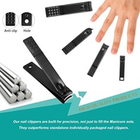 Ensemble de coupe-ongles 26 pièces, kit de manucure et pédicure, coupe-ongles en acier inoxydable pour les ongles des doigts et des orteils, outils de soin des ongles