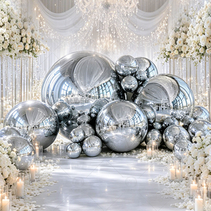 Esfera Inflable Gigante Personalizada, Espejo Esférico de PVC Reflectante, Globo Brillante Inflable para Decoración de Fiestas de Navidad, Bodas y Eventos - Product Image 1