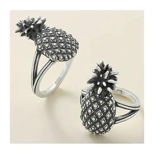 Anillo para Servilletas de Mesa Elegante con Acabado en Oro y Plata, Diseño de Piña, para Restaurantes y Eventos - Product Image 2