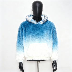 Pull-over en laine 100% avec logo personnalisé NEOHOPE, brodé, chaud pour l'hiver, veste en polaire sherpa pour homme - Product Image 3